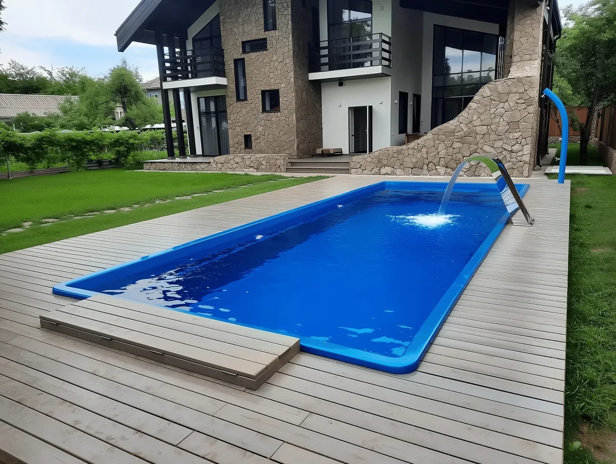 Композитный бассейн Laguna 9 — вид сверху в Минусинске